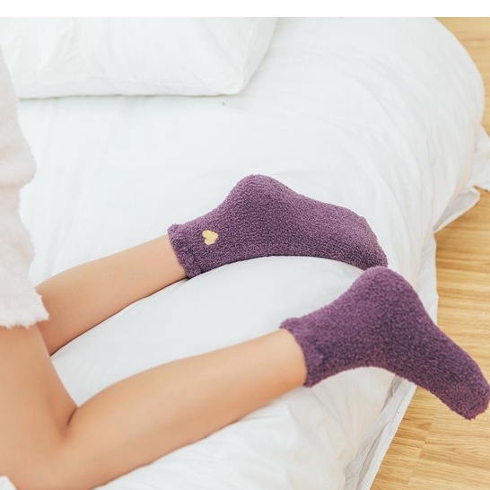 Tất Chân Cho Nữ Giữ Ấm Mùa Đông Hình Trái Tim Nhỏ Dễ Thương