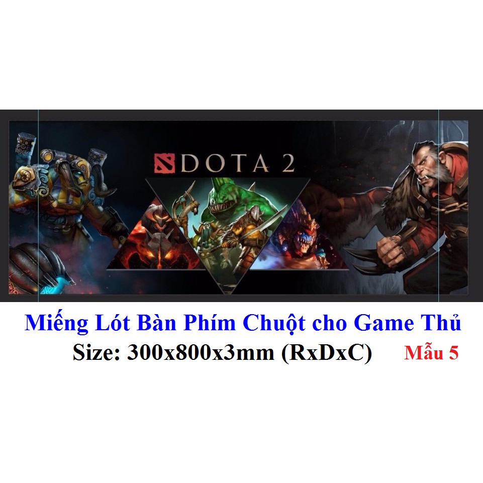 Miếng Lót Bàn Phím Chuột S6 Cho Game Thủ (300x800x3mm)