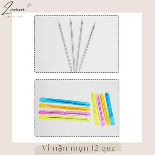 Que nặn mụn đầu đen - Cây nặn mụn inox cao cấp