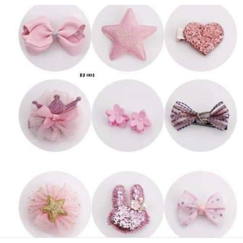 Set 10 kẹp tóc băng đô cho bé gái,,,