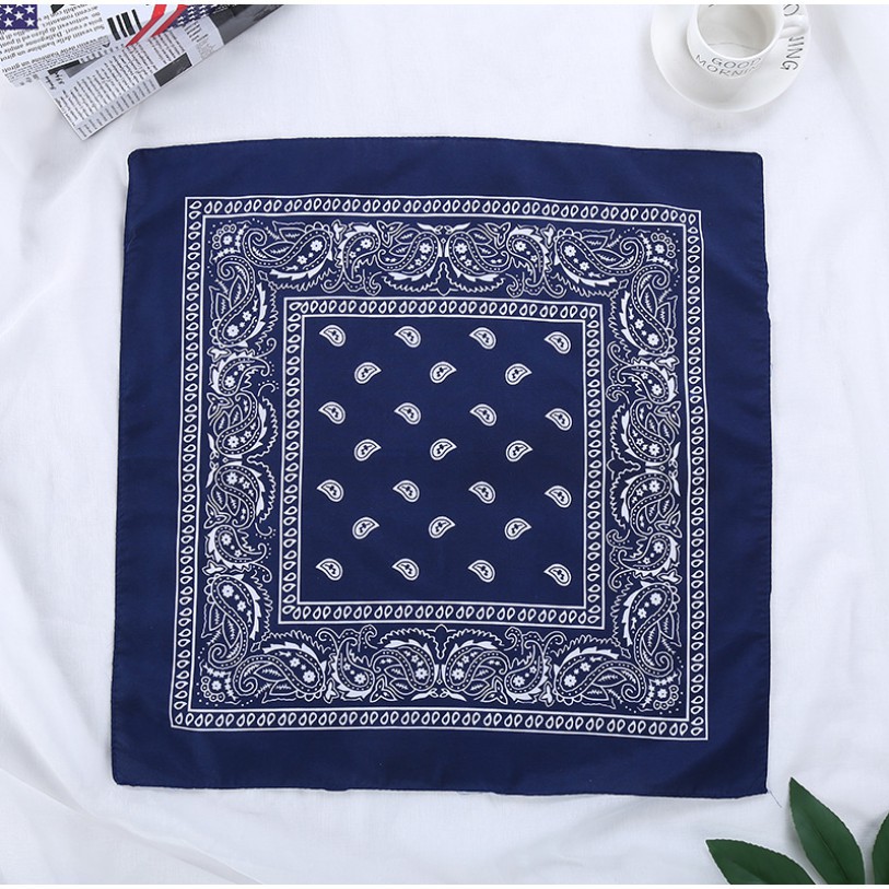 Khăn vuông Bandana họa tiết Paisley tùy chọn