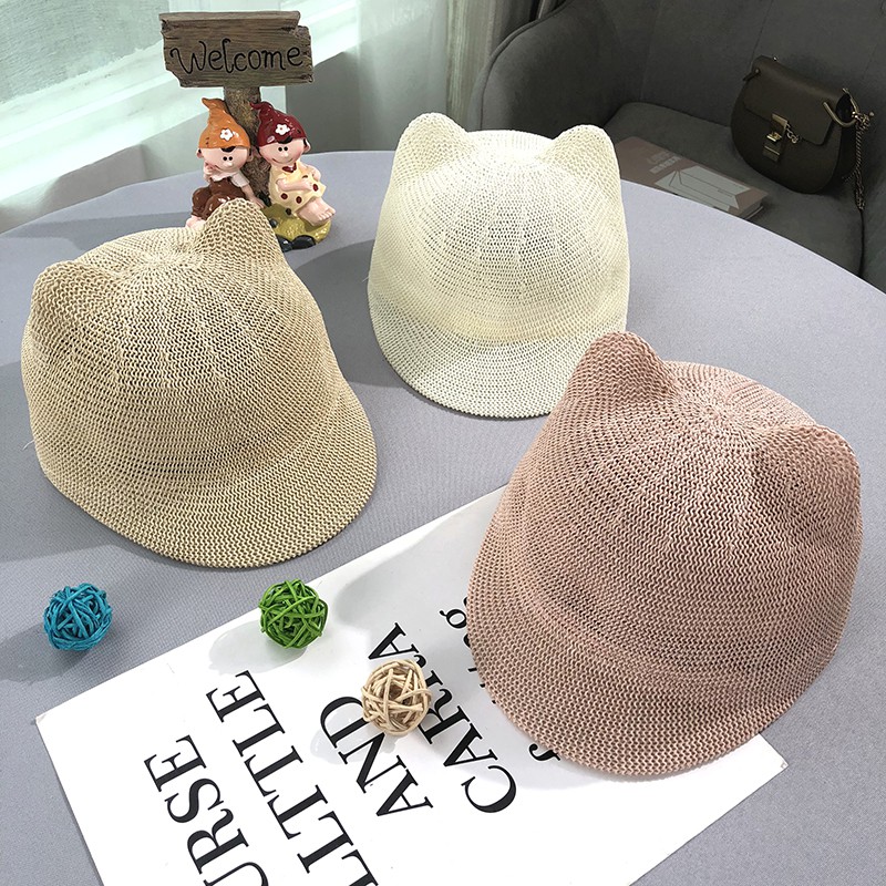 Mũ Cói Chống Nắng Phong Cách Hàn Quốc Thời Trang Mùa Hè Cho Bé Trai Và Gái