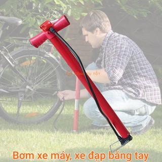Bơm xe đạp xe máy bằng tay ống bơm Φ4x53cm