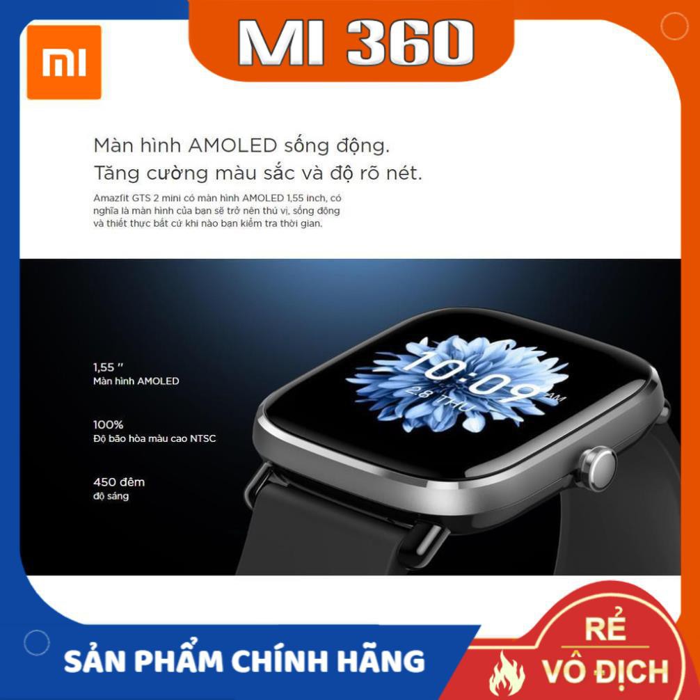 Đồng Hồ Thông Minh Amazfit GTS 2 Mini Quốc Tế✅ Hàng Chính Hãng✅ Bảo Hành 12 Tháng