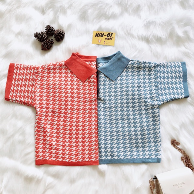 [SIÊU SALE] Áo Croptop Polo Dệt Kim Caro Xinh Xắn