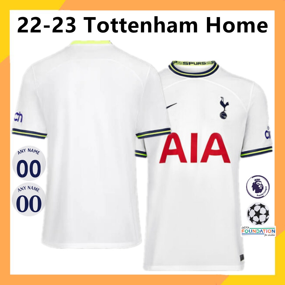 Áo Spurs sân nhà Thái Lan AAA 22-23 Size S-4XL Thêm tên và bản vá áo bóng đá quần áo đá bóng