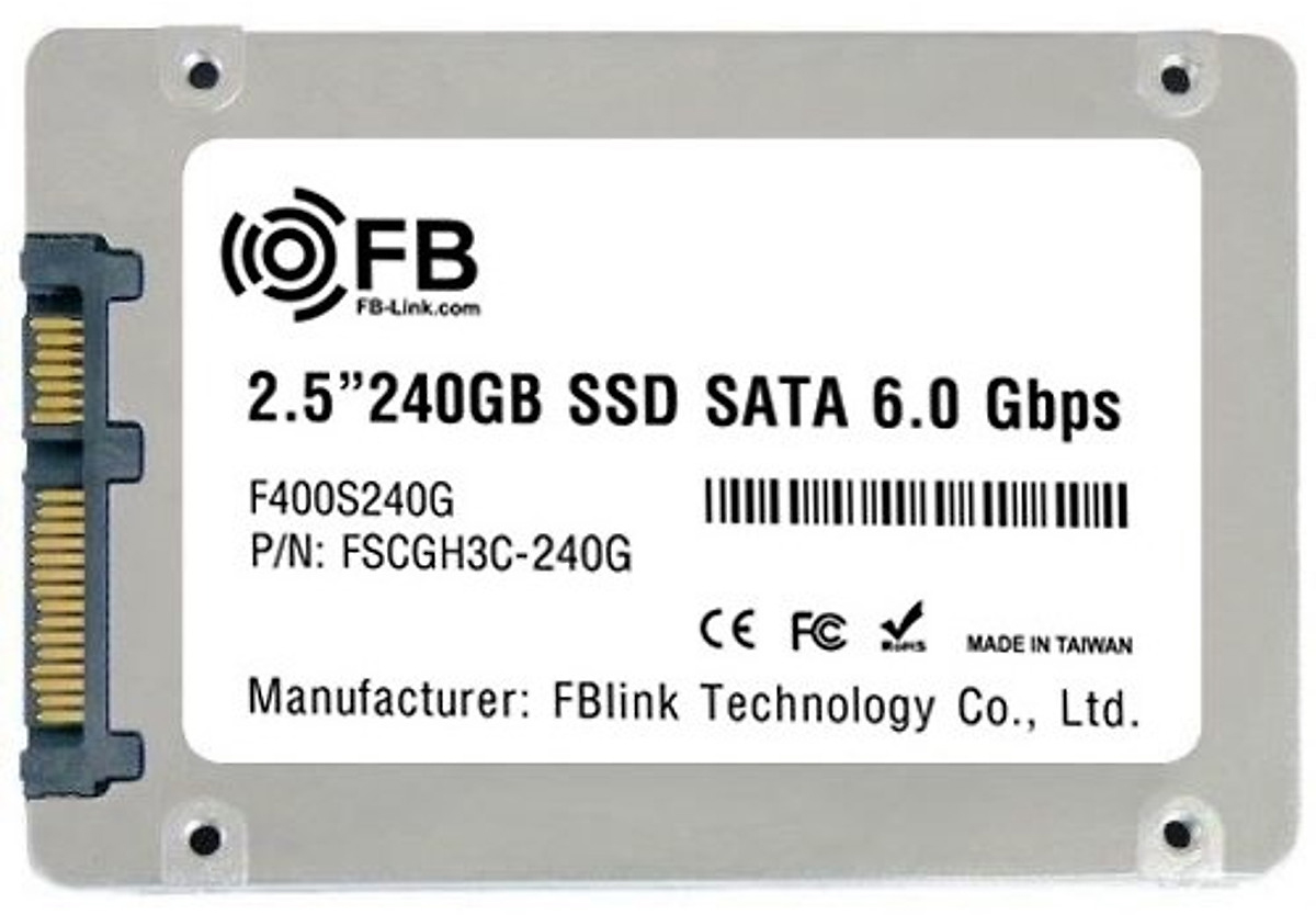 Ổ cứng SSD Chính Hãng FB-LINk 240GB 2.5 inch - SSD Nâng cấp Laptop, PC - Tốc độ tối đa 550MB/S BH 36 tháng