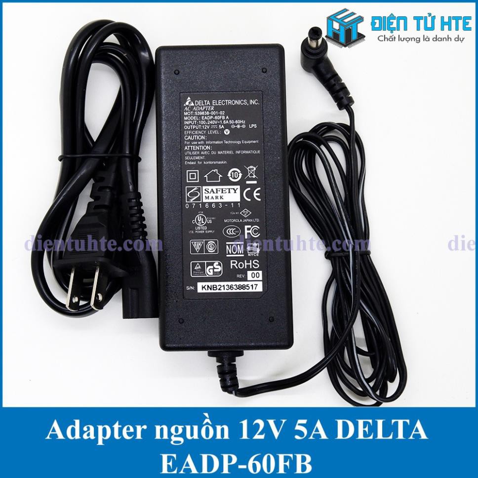 Adapter nguồn 12V 5A DELTA EADP-60FB [HTE Quy Nhơn CN2]