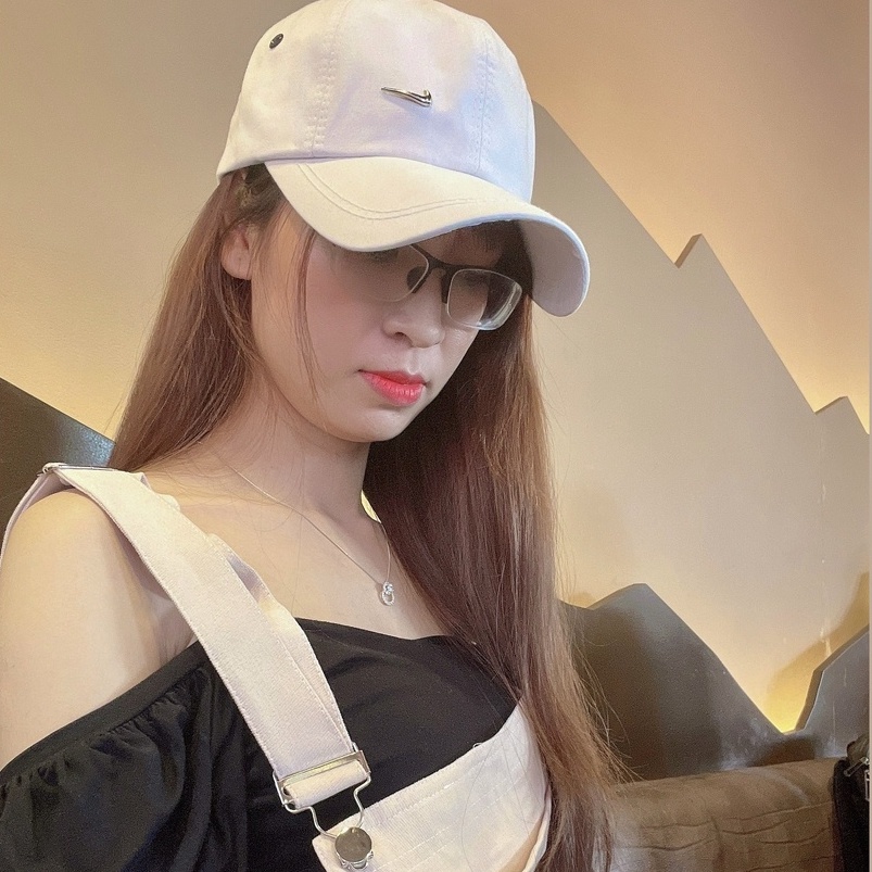 Nón kết mũ lưỡi trai nam nữ HOT màu trắng trơn thoáng mát