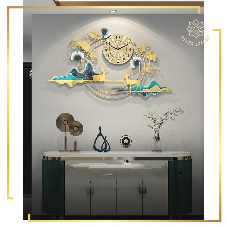 Đồ Nội Thất, Đồ Nội Thất Đồng Hồ Treo Tường, Đồng Hồ Trang Trí Decor Vòng Mã 2939