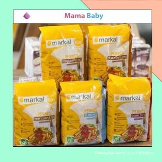 Mì spaghetti, xoắn, ống, nui penne hữu cơ Markal 500g Mamababy