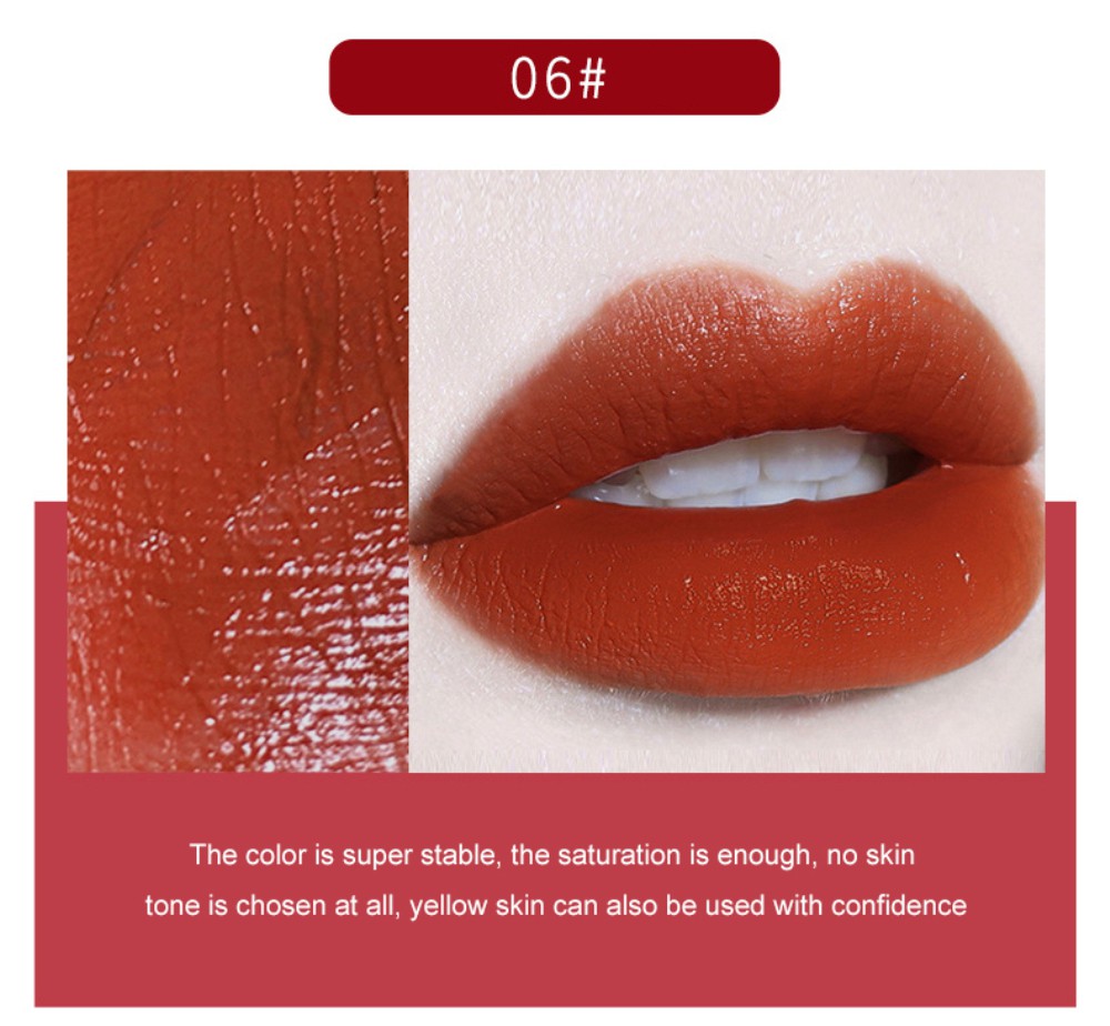 (Hàng Mới Về) Set 8 Son Kem Lì Mịn Mượt Như Nhung Kháng Nước Chống Mồ Hôi Dễ Lên Màu | BigBuy360 - bigbuy360.vn
