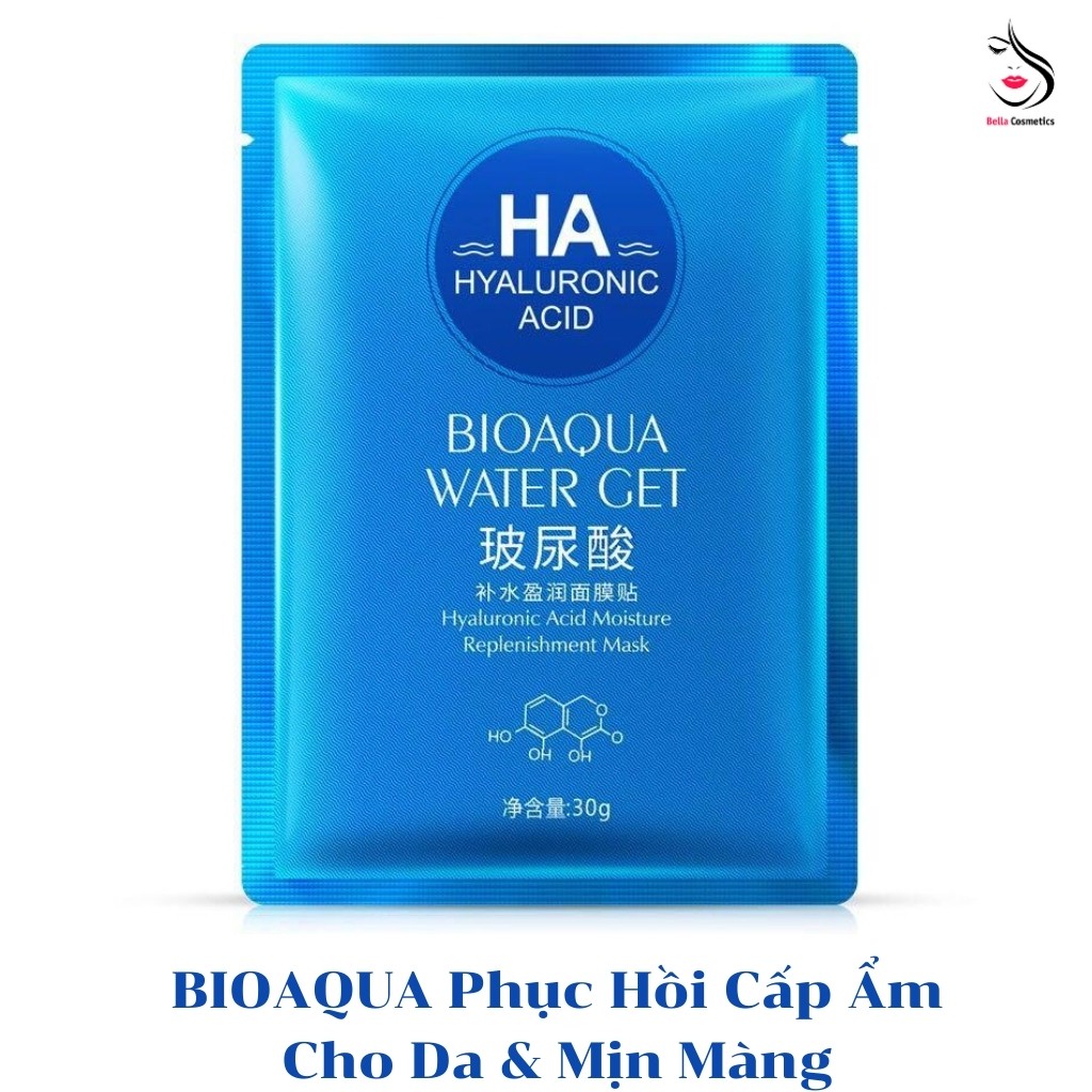 Mặt Nạ Bioaqua Water Get HA Sáng Da Mờ Thâm