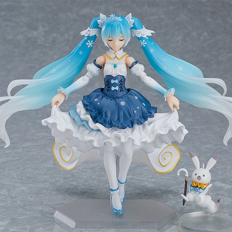 Mô hình Figure Hatsune Miku Snow tóc xanh Hatsune Ver anime xinh xắn nhân vật hoạt hình trưng bày dễ thương