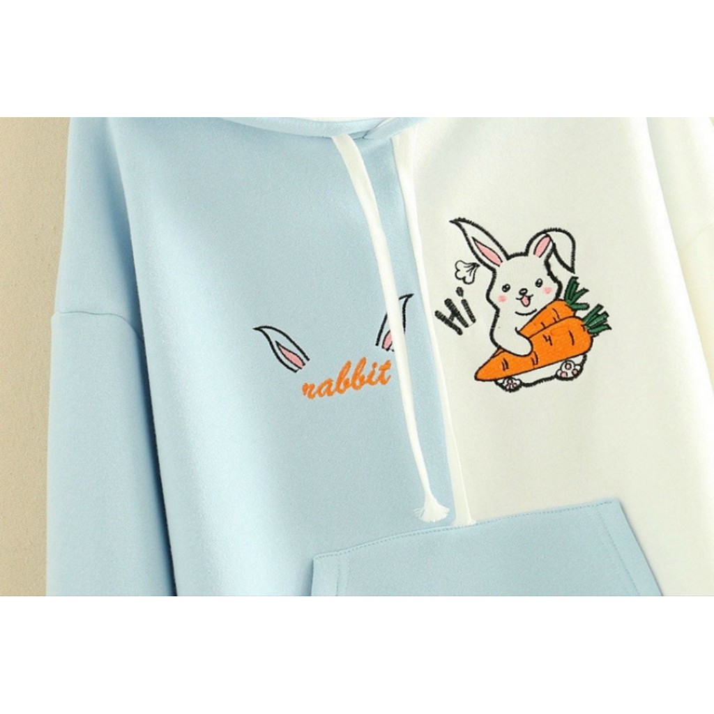 Áo hoodie nữ phối màu cực chất - Áo khoác nỉ chui đầu dễ thương AnNgo - NL173 | BigBuy360 - bigbuy360.vn