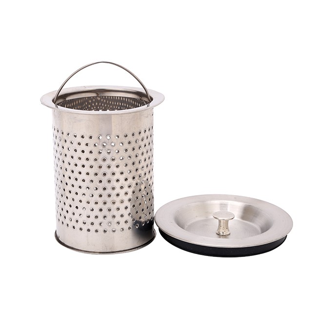 Sọt đựng rác kèm nắp đậy bồn rửa chén