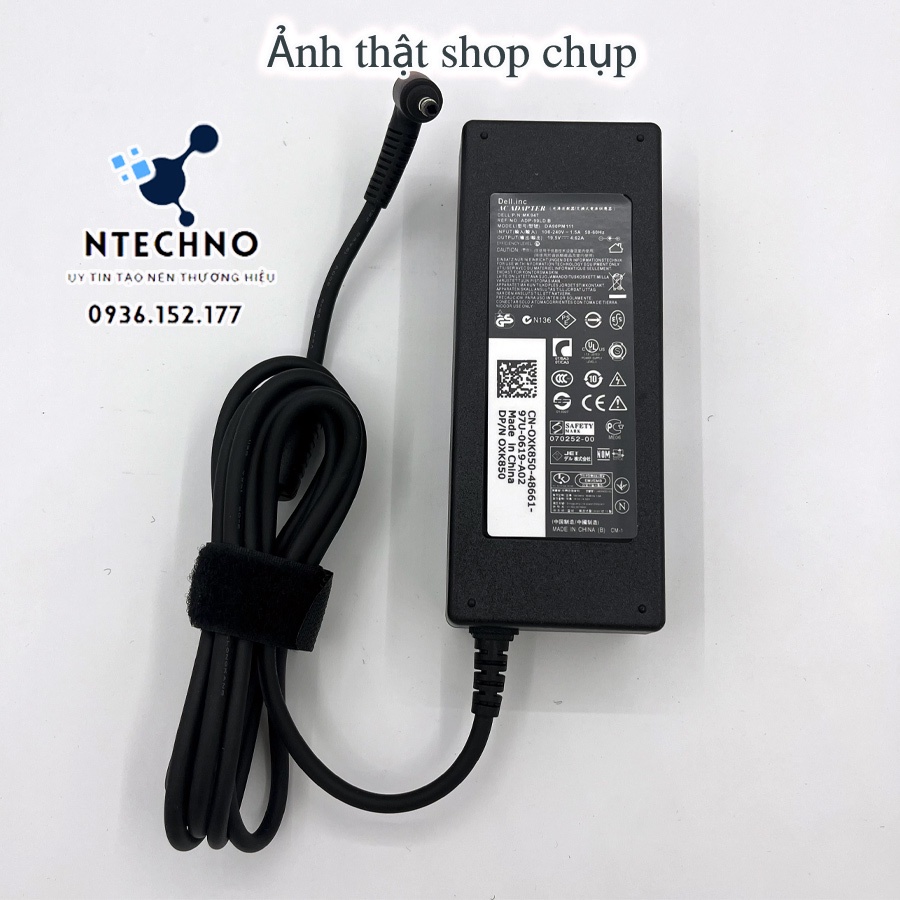 Sạc Zin Laptop Dell 19.5V 4.62A 90W Đầu đạn -  Dùng cho máy tính laptop Dell Vostro 5460 V5460 5470 5480 5560 3468