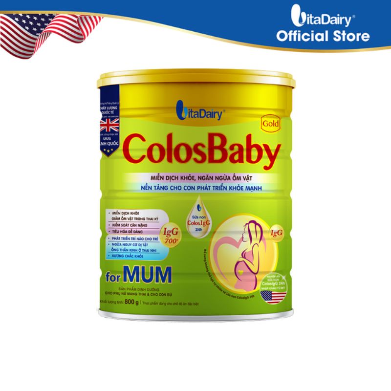 Sữa bầu Colosbaby Mum 800g,400g có mã Qr