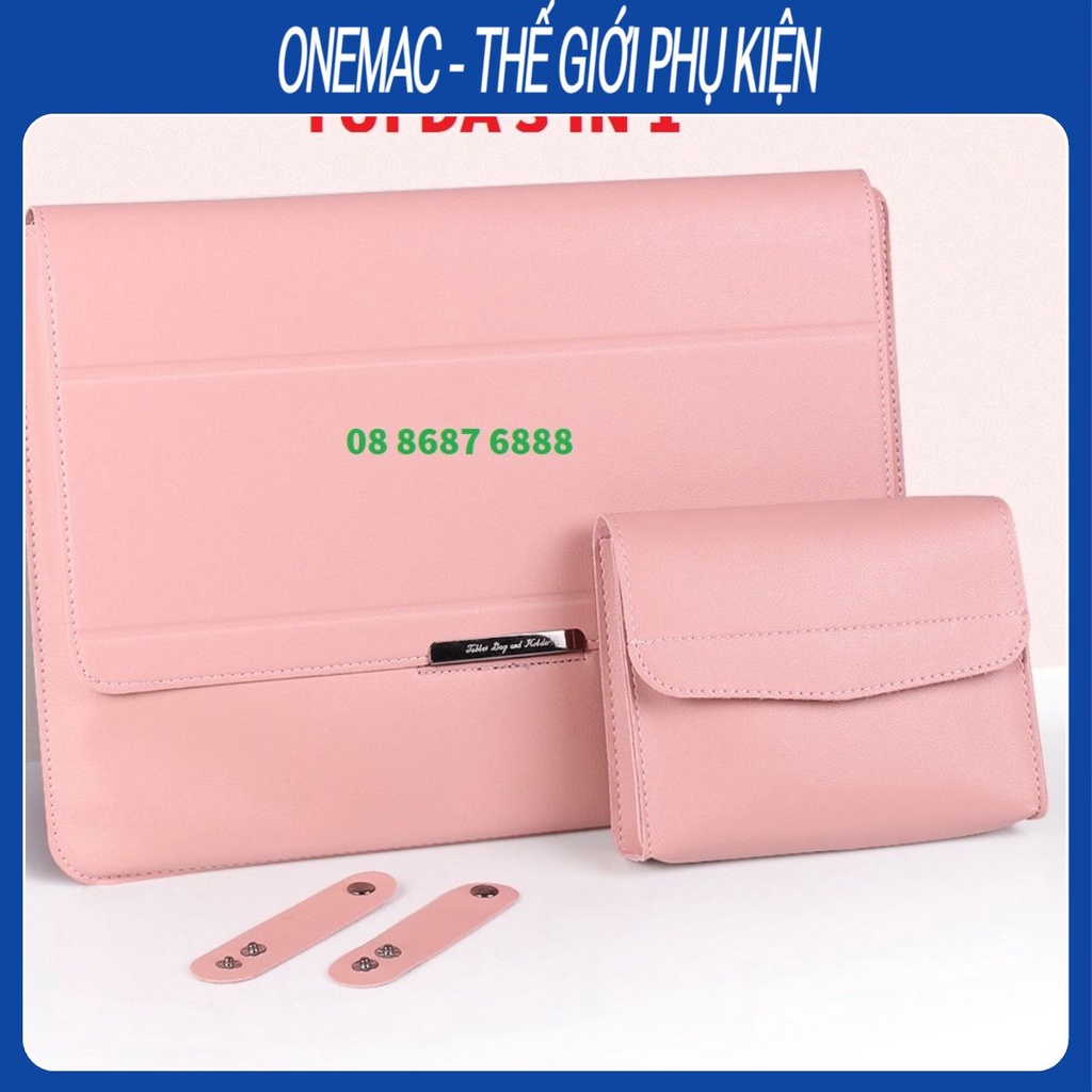 ⚡ Bao da PU, Túi da cho Macbook Laptop Surface đa công dụng chống va đập nâng cấp hoàn toàn mới - Da cao cấp