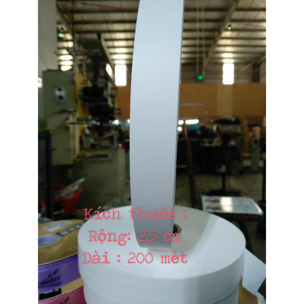 cuộn giấy giặt là/giấy in tem/ Ruban băng nhựa NT002  (Kt : 2cm - 2,5cm  - 3cm, dài 200 mét)