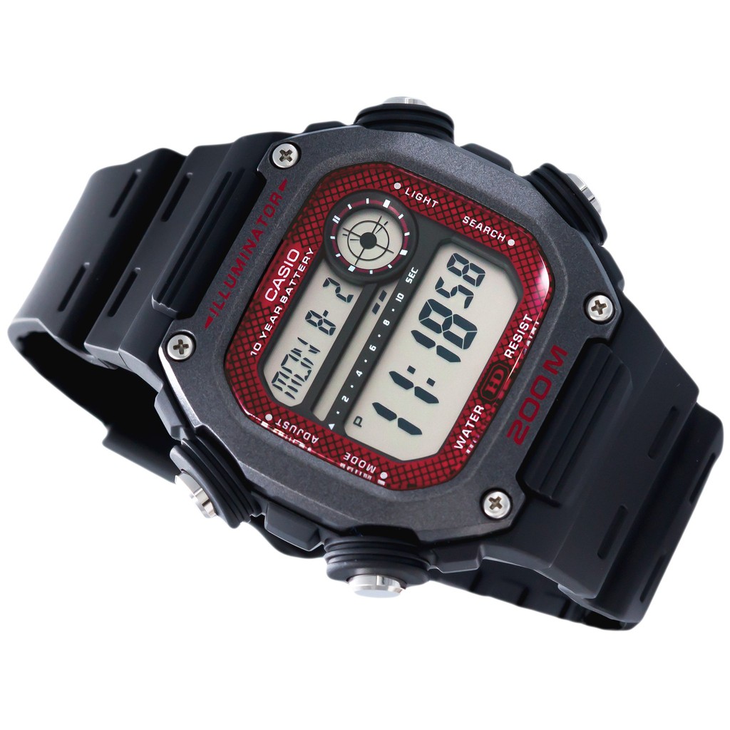 Đồng hồ nam dây nhựa Casio Standard chính hãng Anh Khuê DW-291H-1BVDF (50mm)