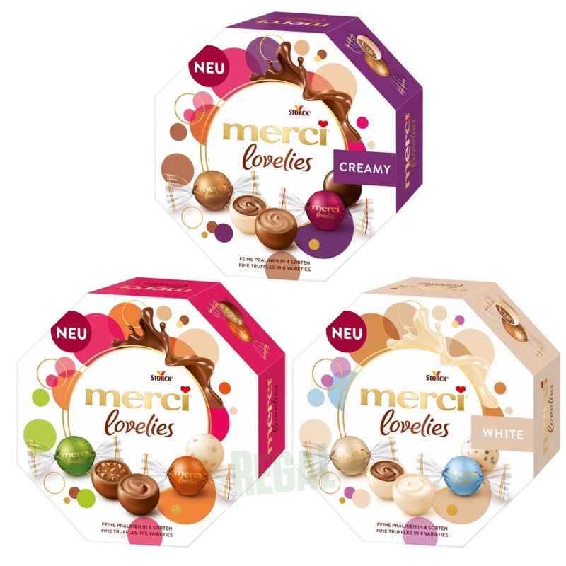 SOCOLA MERCI LOVELIES HỘP LỤC GIÁC