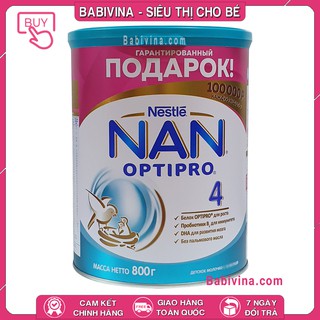 [CHÍNH HÃNG] Sữa Nan Nga Số 4 800g | Mẫu Mới Nhất - Date Mới Nhất - Giá Tốt Nhất | Babivina
