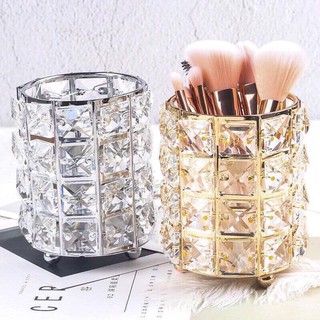 Hủ đựng cọ trang điểm pha lê - Hủ pha lê đựng cọ makeup - Lọ pha lê đựng cọ trang điểm