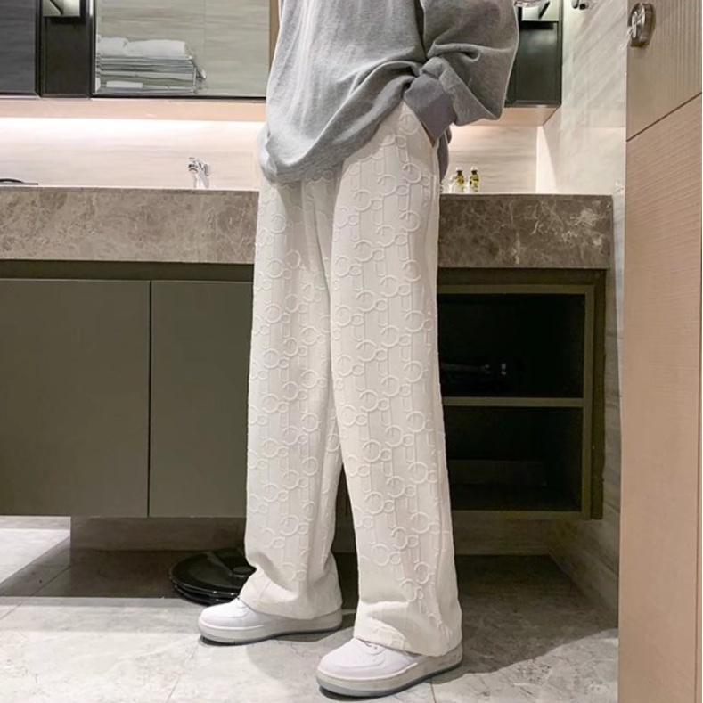 Quần ống rộng Phong Cách Hàn Quốc Thời Trang Cho Nam Nữ Quần ống rộng màu trơn thời trang
