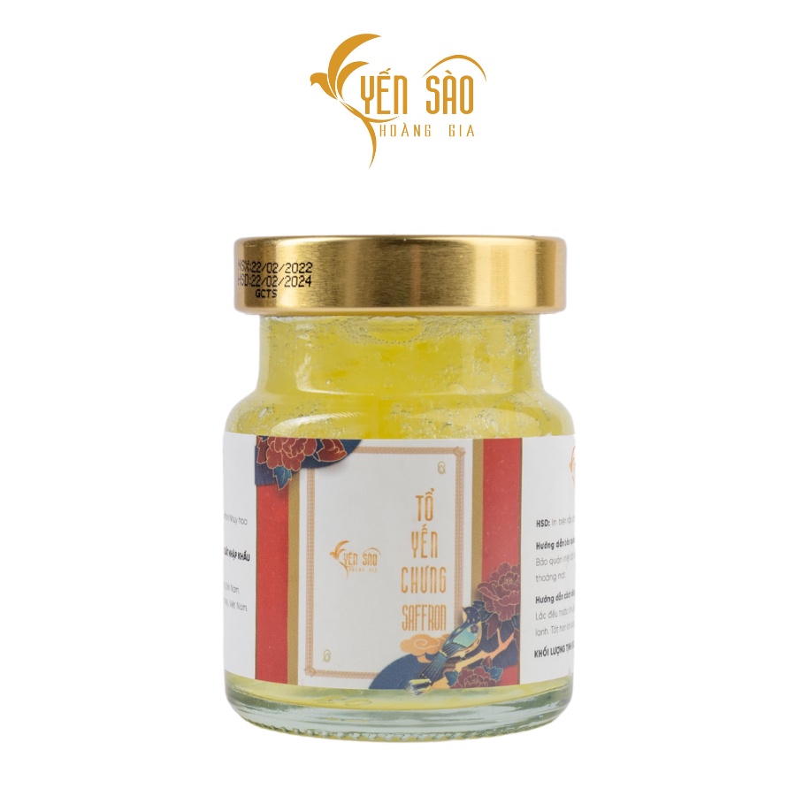 Yến Sào Hoàng Gia Set 6 hũ Tổ yến chưng nguyên chất saffron