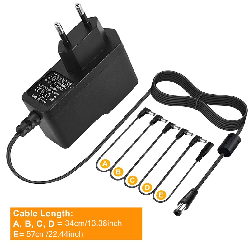 Dây Cáp Nguồn 5 Chiều DC 850mA 9V Chuyên Dụng Cho Phơ Đàn Guitar