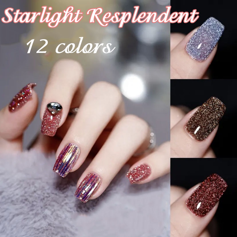 Lọ Gel Sơn Móng Tay 8Ml Lấp Lánh DIY