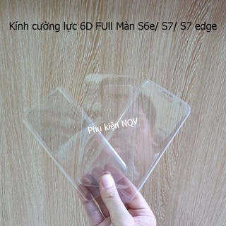| Samsung S6e/ S7/ S7 edge|| Kính cường lực 6D Trong suốt Full màn hình Samsung S6 edge/ S7/ S7 edge