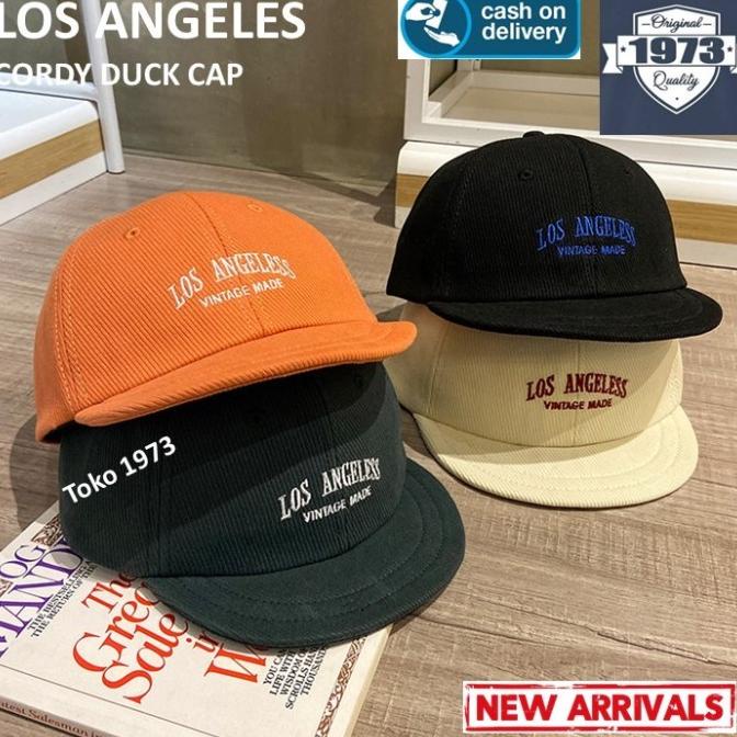 Mũ Lưỡi Trai Vành Ngắn In Chữ Los Angeles Duck Thời Trang Cho Nam