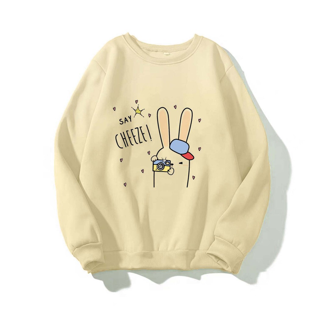 [FREESHIP_50K] Áo Sweater nam nữ in hình Say Cheeze dễ thương William - DS97, kiểu hoodie chui đầu thích hợp làm áo cặp