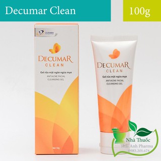 Decumar Clean Gel Rửa Mặt Ngăn Ngừa Mụn