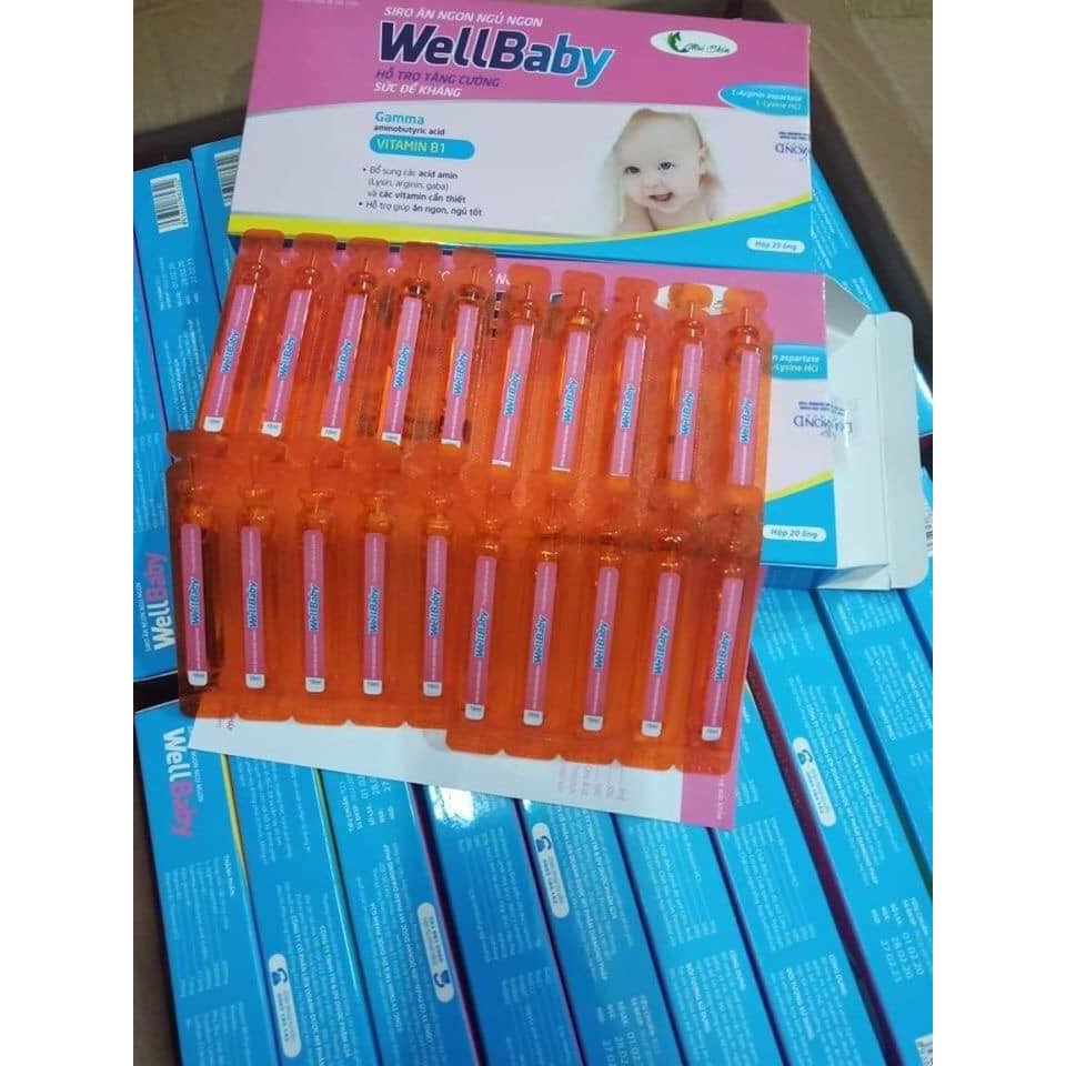 WELLBABY giúp trẻ ăn ngon,ngủ tốt, tăng sức đề kháng, tăng hấp thu dinh dưỡng