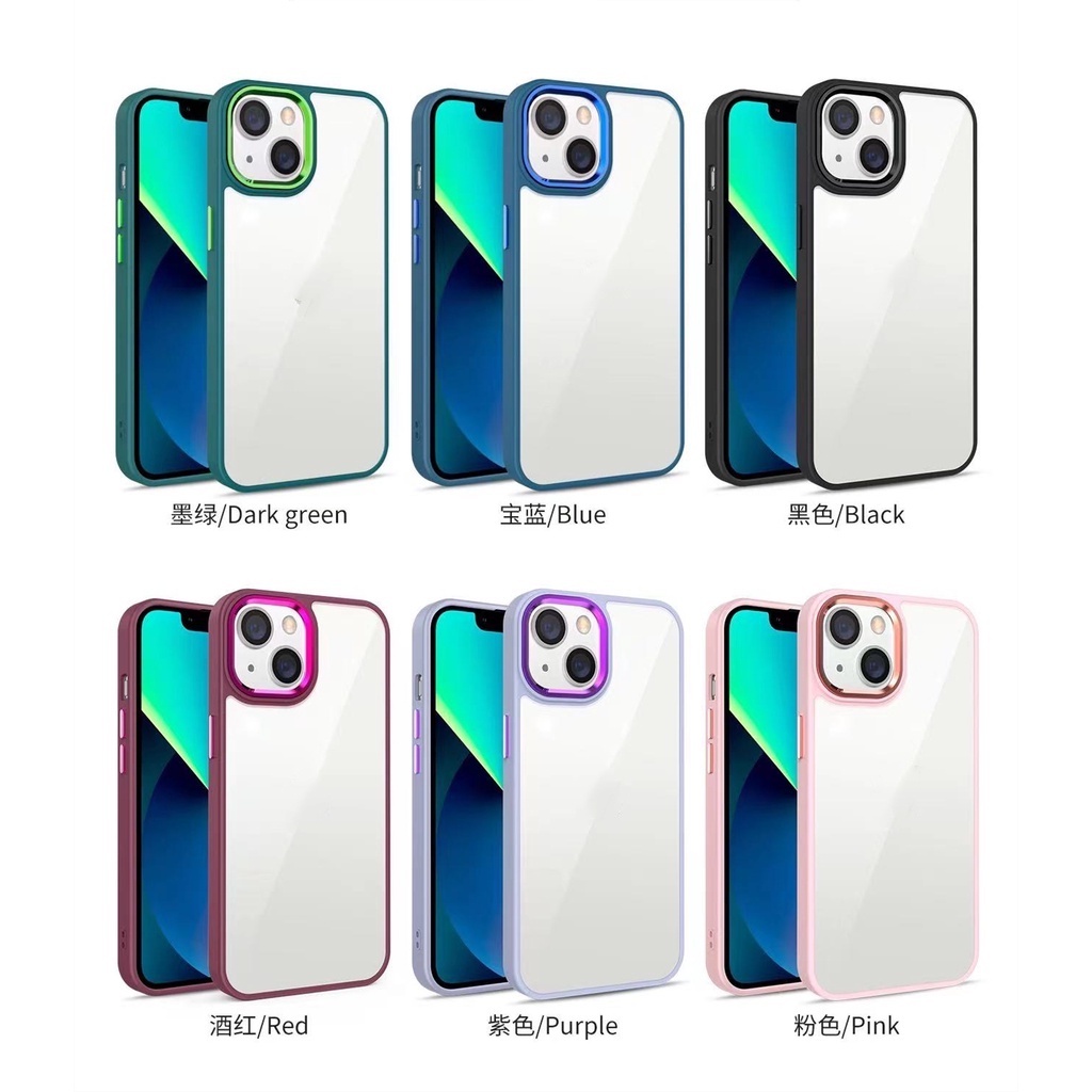 Ốp Điện Thoại Trong Suốt Sang Trọng Cho iPhone 14 13 12 11 Pro XS Max XR X 7 8 Plus 12 Pro 13 Pro Max 14 Plus 14 Pro Max ​Ốp Điện Thoại Silicone Chống Sốc