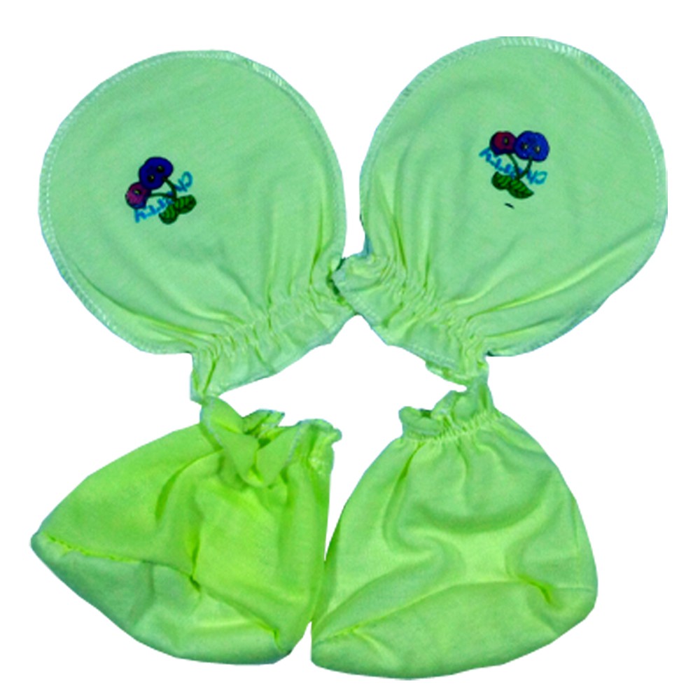Com bô 10 bộ bao tay + 10 bộ bao chân an toàn cho trẻ sơ sinh