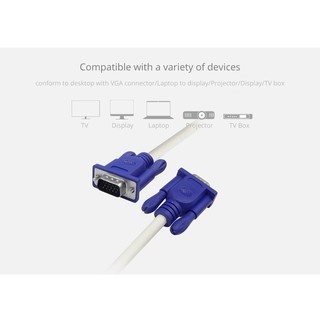 Dây VGA Lõi Đồng 5m hàng chuẩn 3+4 chất lượng cao-cáp 2 đầu VGA đực xịn tốt chống nhiễu