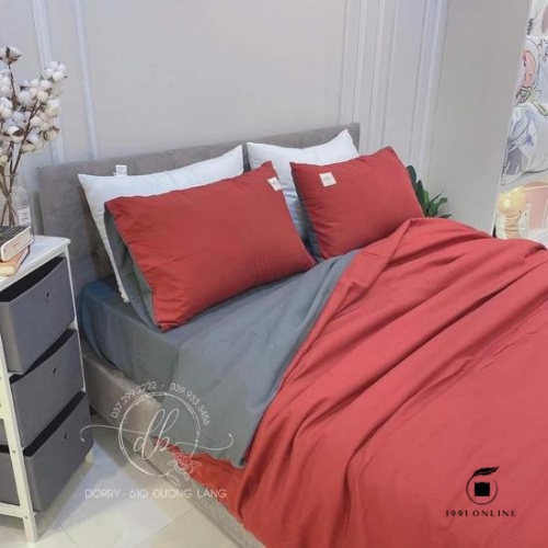 🍃 Chăn Ga Gối [CÓ CHĂN LÓT BÔNG THÔNG MINH] Cotton Basic đơn giản 🍃 | BigBuy360 - bigbuy360.vn