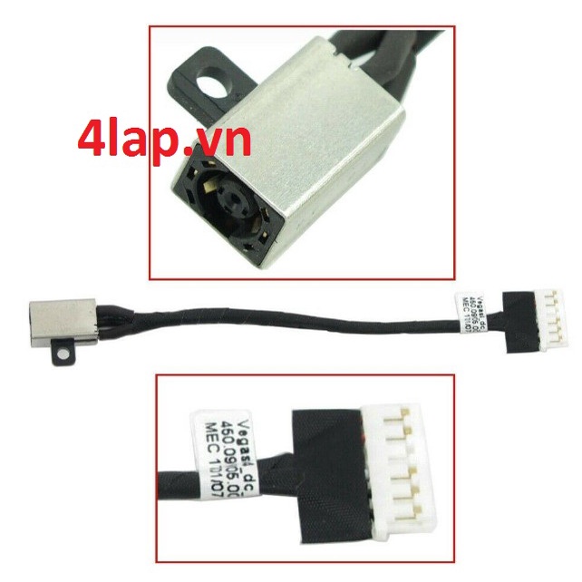 Thay chân nguồn - Jack nguồn  - Dây nguồn sạc Laptop Dell Inspiron 15 3576 450.09W05.0001 JS5