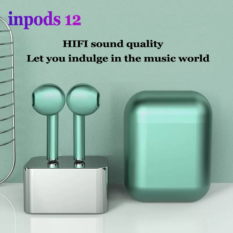 Inpods 12 KAXOE Wireless Bluetooth 5.0 TWS Earphone with Mic Charging Box