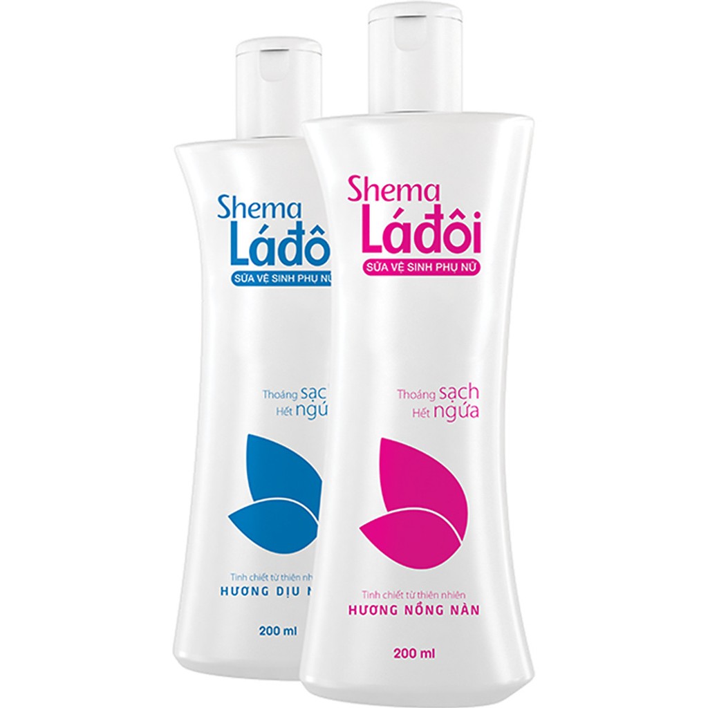 Dung dịch vệ sinh Shema Lá đôi xanh 200ml