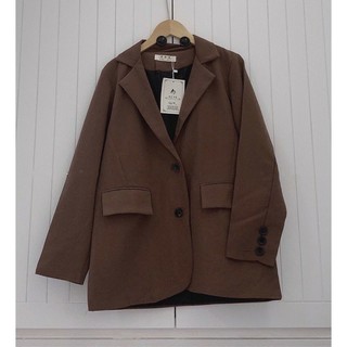 Blazer 2 lớp nâu/đen 2 lớp(ẢNH THẬT/HÀNG SẴN)