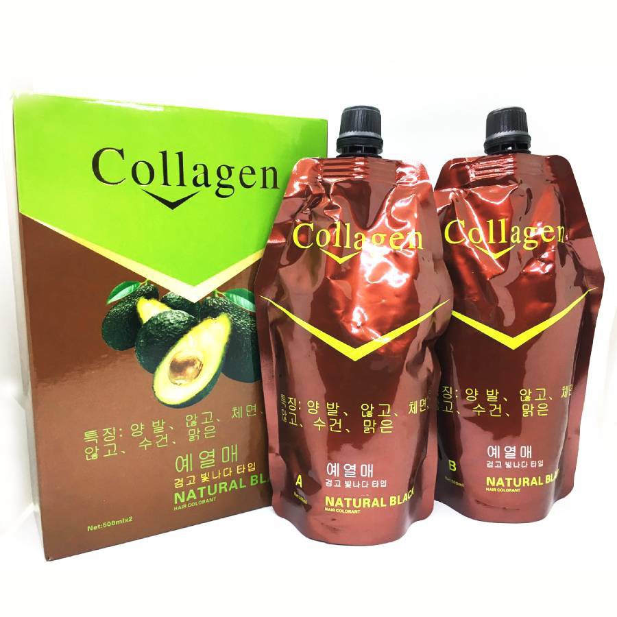 [CHÍNH HÃNG] Nhuộm đen collagen tinh chất bơ chuyên gia phủ tóc bạc đến 99%