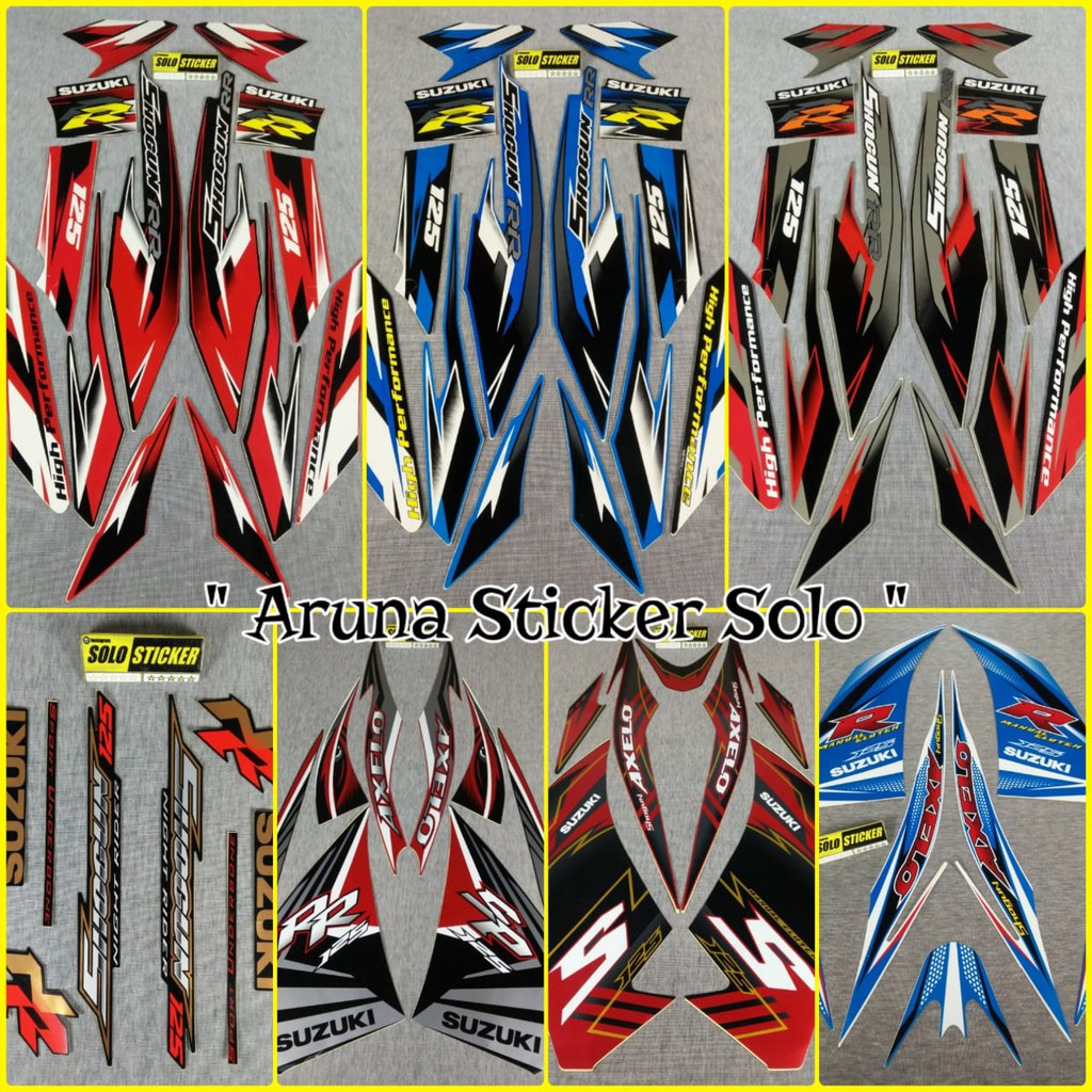 Shogun 125 Shogun RR Shogun NR Shogun Axelo Th. Sticker Dán Trang Trí Xe Mô Tô Suzuki Shogun Axelo Th. 2008-2013-2015