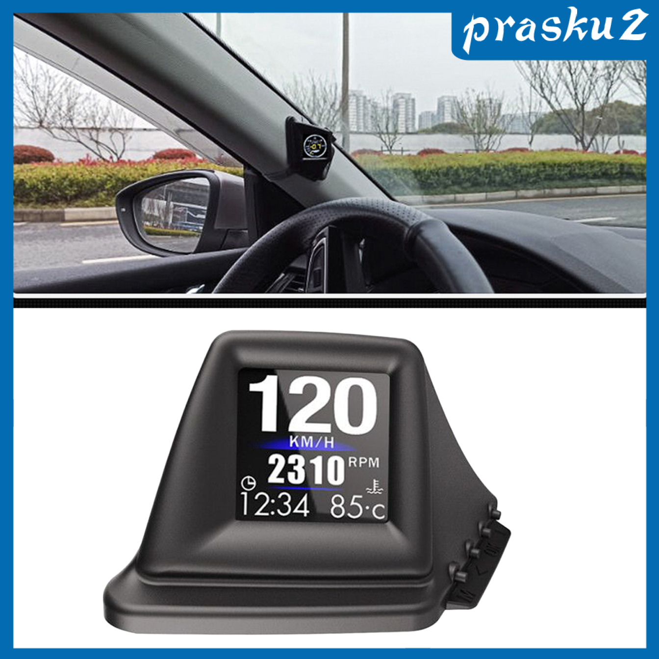 [PRASKU2]Car Head Up Display GPS OBD2 OBD Driving Computer Voltmeter LCD Screen