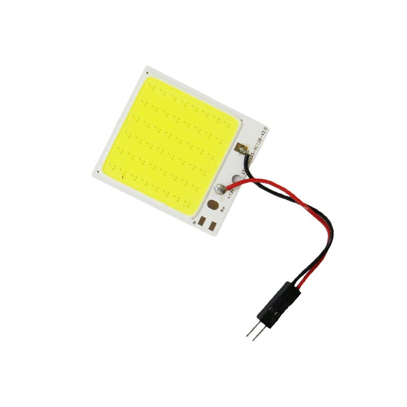 Đèn Led Chân T10 Siêu Sáng Với 48SMD COB Gắn Trần, Đèn Nội Thất Ô Tô Ánh Sáng Trắng Tiện Lợi