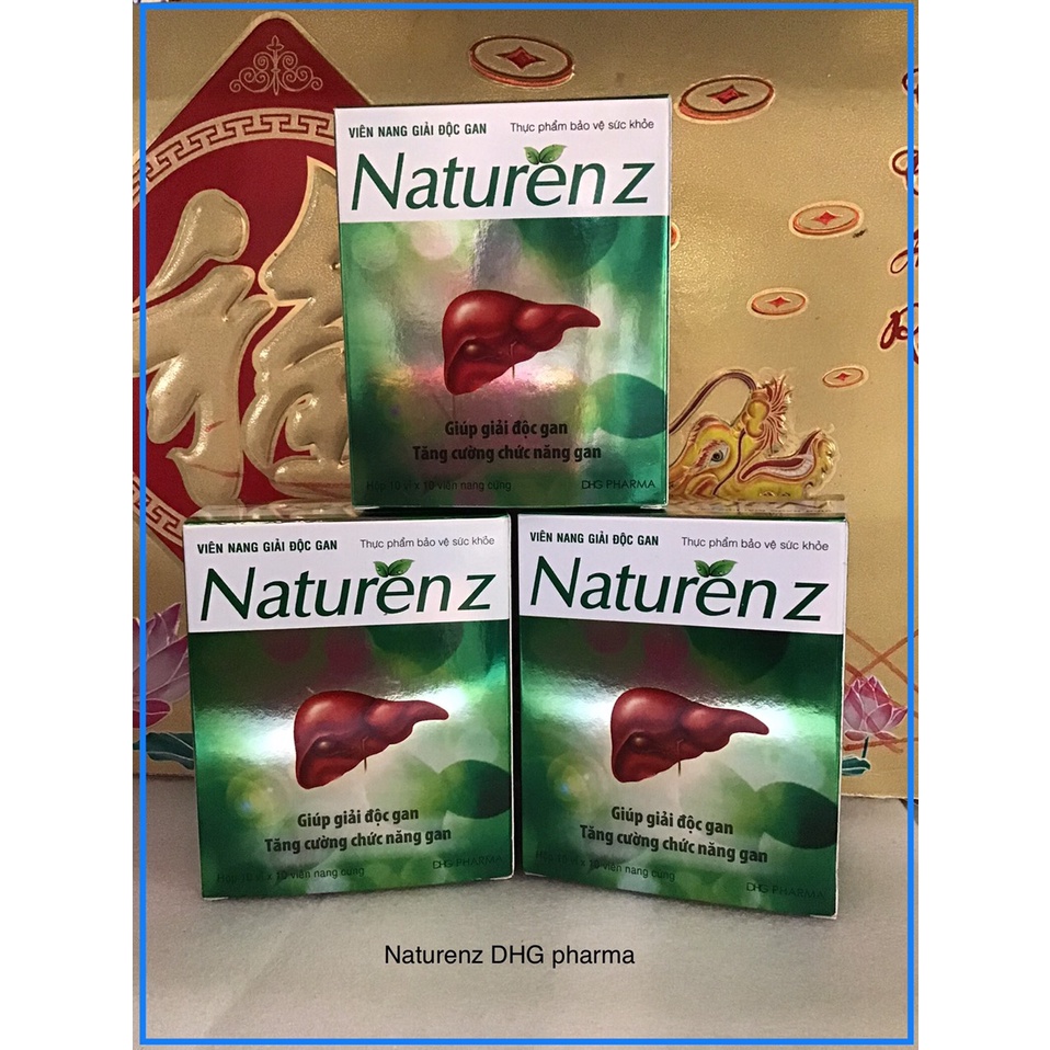 Viên giải độc gan NATURENZ DHG giúp giải độc gan, tăng cường chức năng gan Hộp 100 viên